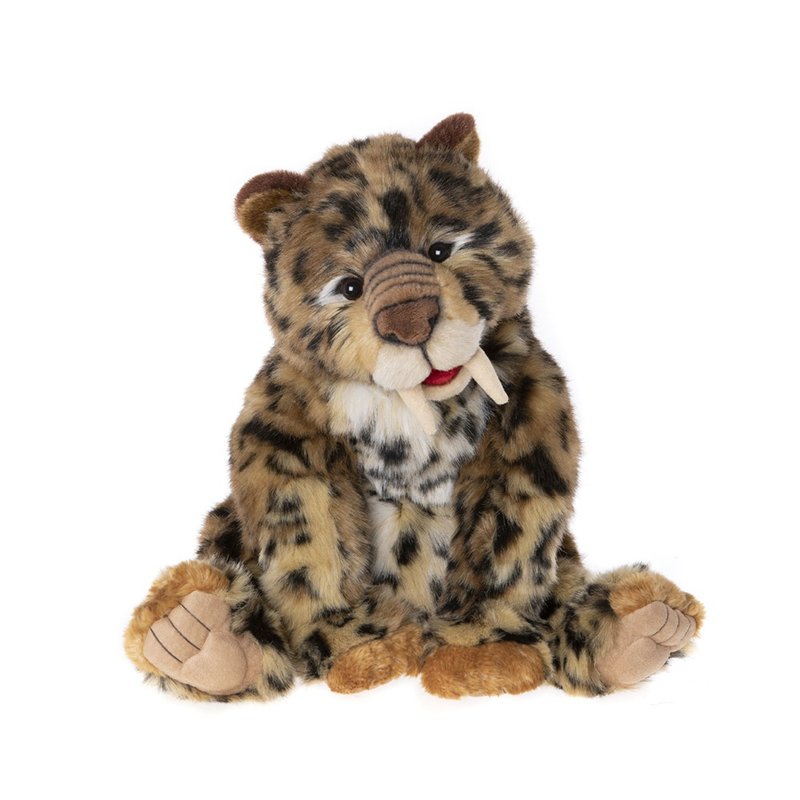 Fang 手工製作精緻動物玩偶 Sabre Tooth Tiger 劍齒虎 - 公仔/玩偶 - 聚酯纖維 金色