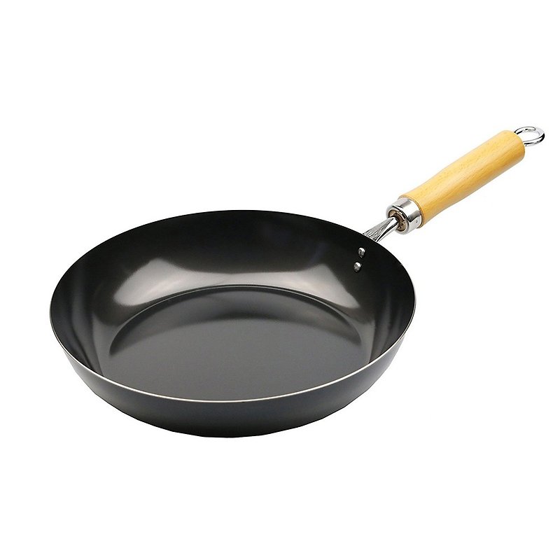 日本珍珠金屬 木柄平底鐵鍋-24cm - 鍋子/烤盤 - 其他材質 多色