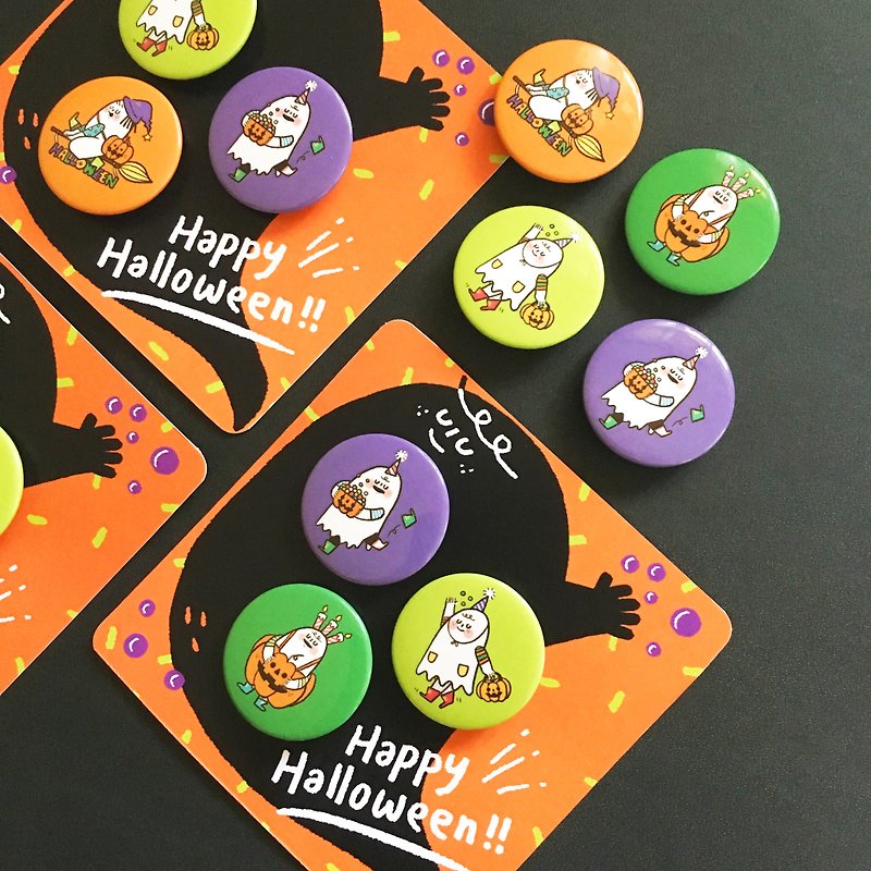 Happy Halloween! - Badges & Pins - Plastic Multicolor