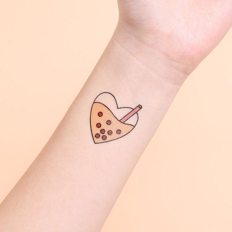 Surprise Tattoos -  Bubble tea Temporary Tattoo - Temporary Tattoos - Paper Khaki