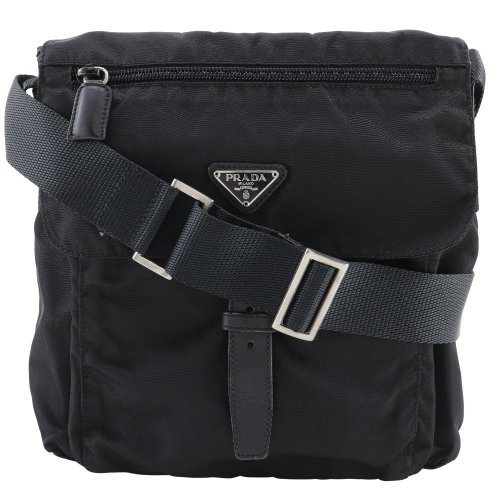 プラダ　黒 ショルダーバッグ ナイロン　ビンテージ　バック 日本直送】プラダ PRADA ショルダーバッグ ナイロン 黒 ユニ