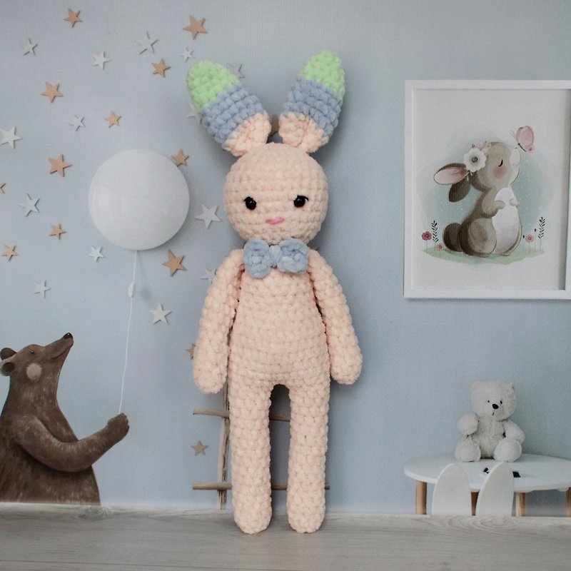 teddy bunny, toy long-legged bunny, stuffed toy rabbit - 寶寶/兒童玩具/玩偶 - 其他材質 