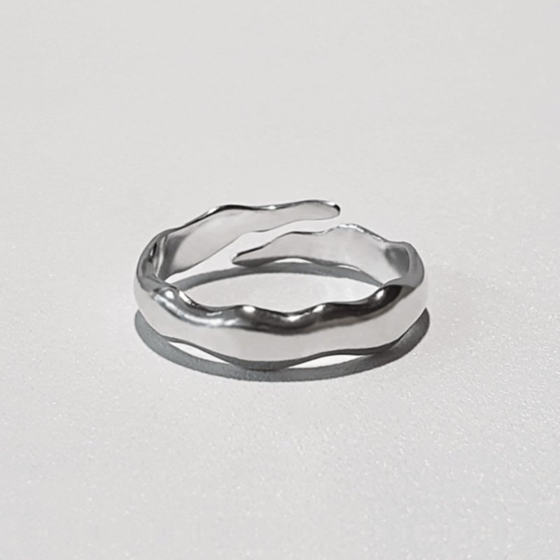 (925 Sterling Silver) Cloud Ring (Basic Ver.) - General Rings - Sterling Silver Silver