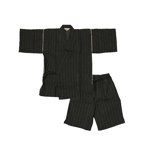 fuukakimono 日本 和服 男士 綿麻 甚平 休閒服 睡衣 成套組 M L LL wn02