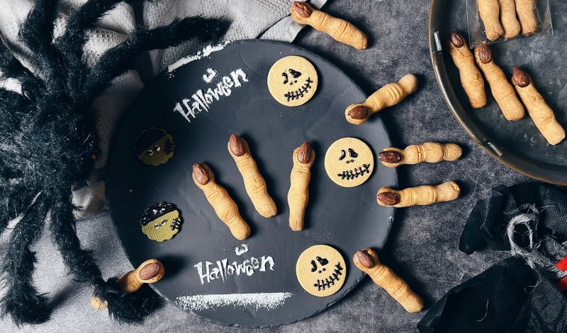 [Ships at room temperature - Halloween recommendation] Witch Finger Cookies Sharing Box (30 pieces) - Handmade Cookies - Fresh Ingredients 