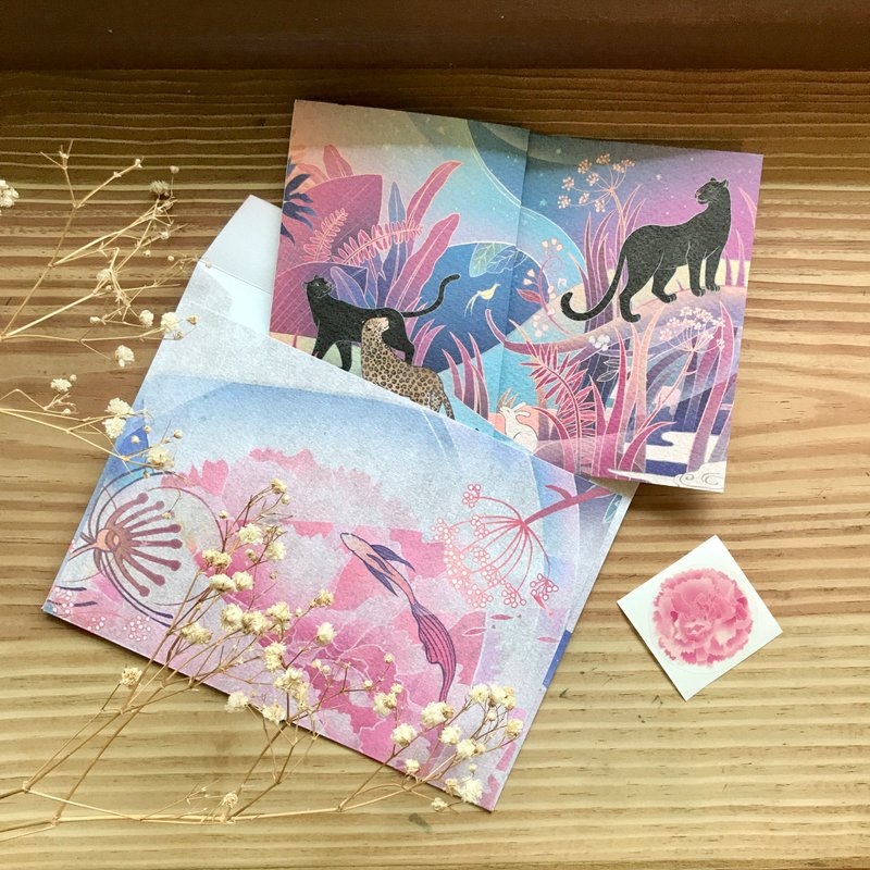【育緣/精緻手翻卡片】-感謝祝福卡-/母親/教師/貴人/ - 卡片/明信片 - 紙 粉紅色