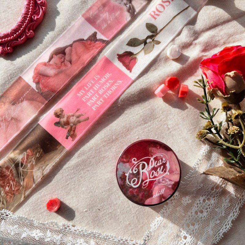 Dear.Rose Wide Washitape - Washi Tape - Paper Pink