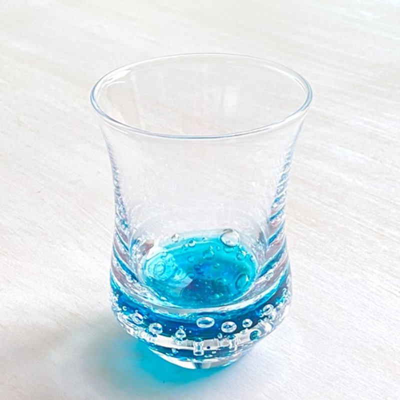 Mizubu Glass, Southern Sea Color, Home Drink, Refreshing Blue - แก้ว - แก้ว สีน้ำเงิน