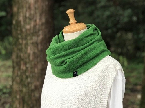 尾州小物工房 Bisyus Pinkoi 代購 - 蓋上溫度。純羊絨扭紋圍巾【基本款】綠