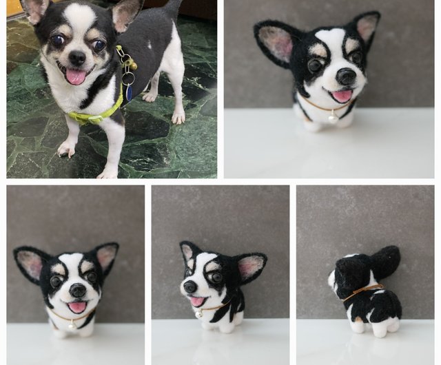 チワワ 羊毛フェルト （Amazon | 羊毛フェルト ふせをするチワワ