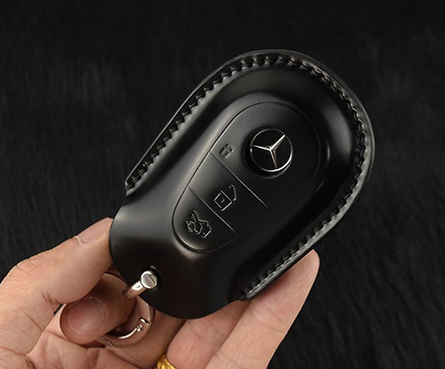 Crocodile Leather Car Key Cover for Mercedes Benz, Leather Car Key