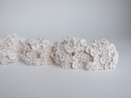 makemefrompaper paper flower, supplies, 100 pcs. Canadian anemone, size 1.0 cm., lace color