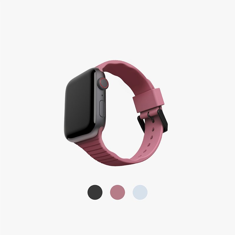 U Apple Watch 38/40/41/42/44/45/46/49mm 透氣矽膠錶帶 - 錶帶 - 矽膠 多色