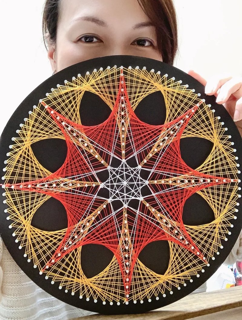 正念手作【幾何繞線】靜心釘子畫手作坊 - 金工/飾品 - 其他材質 