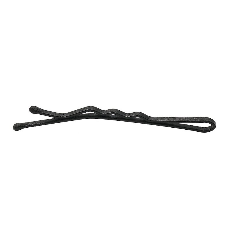 mini ease×Taiwan-made wave fixing hair clip-invisible black - เครื่องประดับผม - โลหะ สีดำ