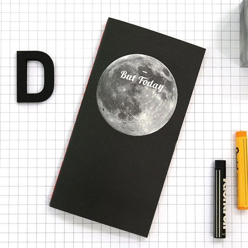 Second Mansion Planet Pocket Notebook - Moon, PLD64105 - Notebooks & Journals - Paper Black