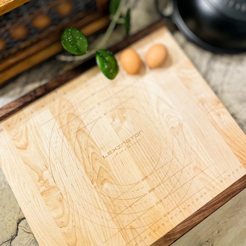 美國Fifty9 Design New York North American Hardwood Bake Board - Serving Trays & Cutting Boards - Wood Khaki