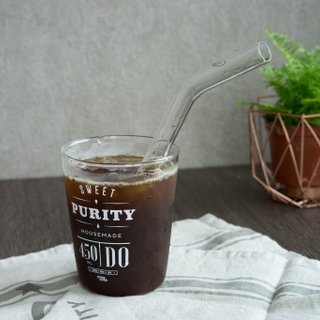Glass Curved Straw for Boba Milk Tea
