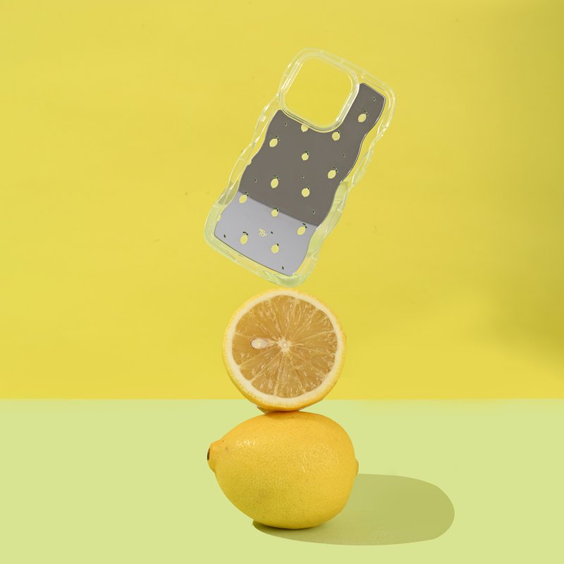 【The Summer Lemonade】Wave frame mirror phone case - เคส/ซองมือถือ - วัสดุอื่นๆ 