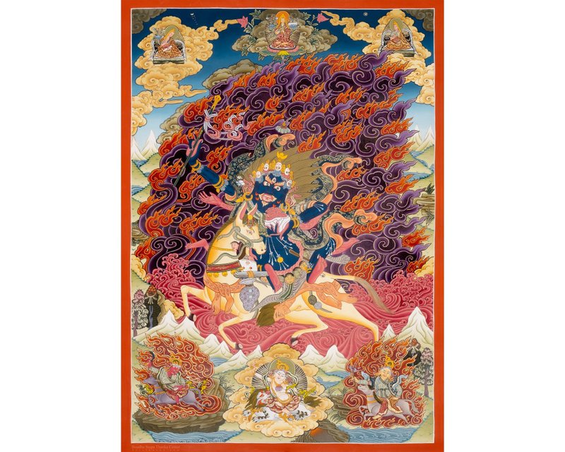 神秘的帕登拉姆  超凡脱俗的唐卡视觉 - 壁貼/牆壁裝飾 - 其他材質 多色