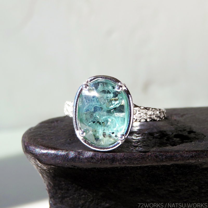 モス カイヤナイトリング / Moss Green Kyanite Ring rc - 戒指 - 寶石 綠色