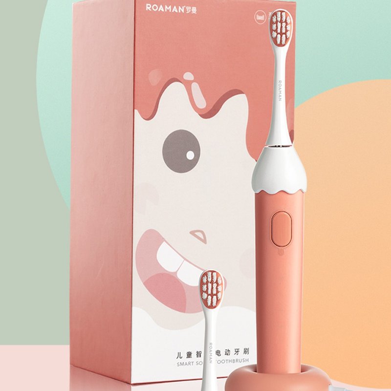 [Free Shipping Special] ROAMAN/Roman Elf Children's Sonic Electric Toothbrush Soft Hair 3-12 Years Old - Gadgets - Other Materials Multicolor