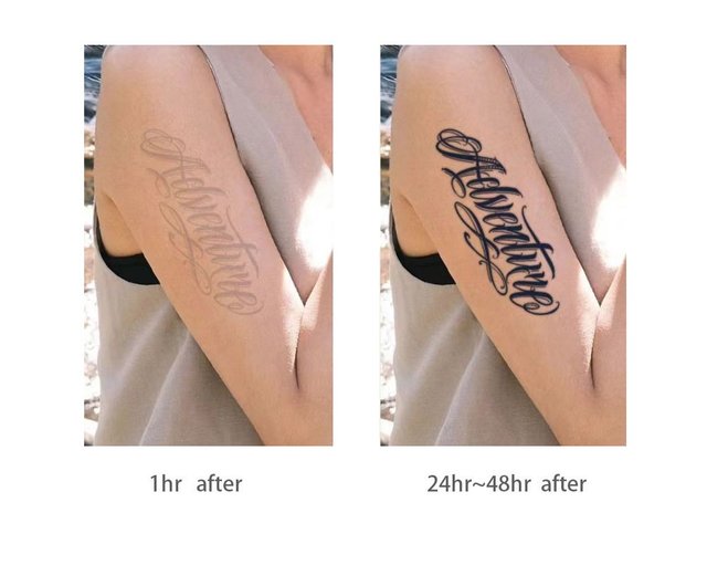 英文アドベンチャー】半永久ハーブタトゥーシール 3枚セット 甘辛