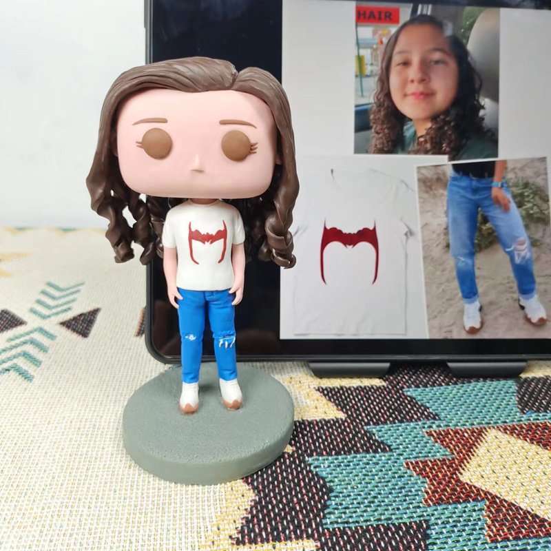 【客製化3D人像公仔】訂製手工Funko Pop男生朋友老公生日禮物 - 公仔/玩偶 - 黏土 多色
