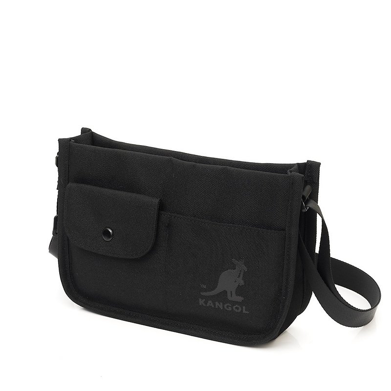[KANGOL] anti-wear outdoor function small bag black_6155170220 - Messenger Bags & Sling Bags - Other Materials Black
