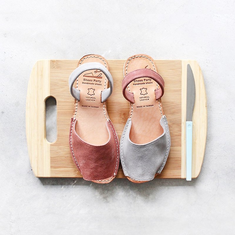 【23.5 Shipped Immediately】Shoes Party Handmade Mini Toe Sandals/S2-15430L - รองเท้าลำลองผู้หญิง - หนังแท้ 