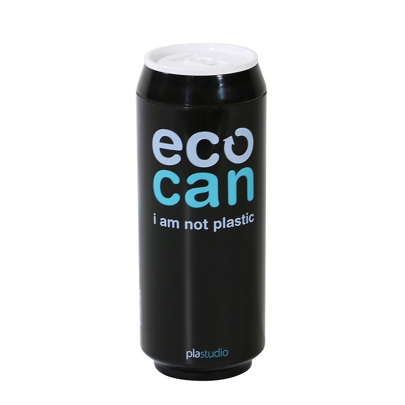 PLAStudio-創意設計-玉米環保杯-ECO CAN 黑色-420ml - 咖啡杯 - 環保材質 黑色
