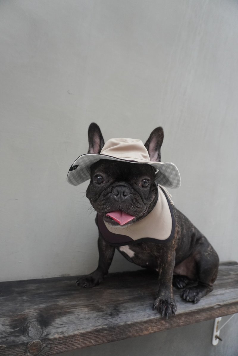 Zuuie Nova Reversible Pet Bucket Hat - Granola Beige - ชุดสัตว์เลี้ยง - ไฟเบอร์อื่นๆ สีกากี