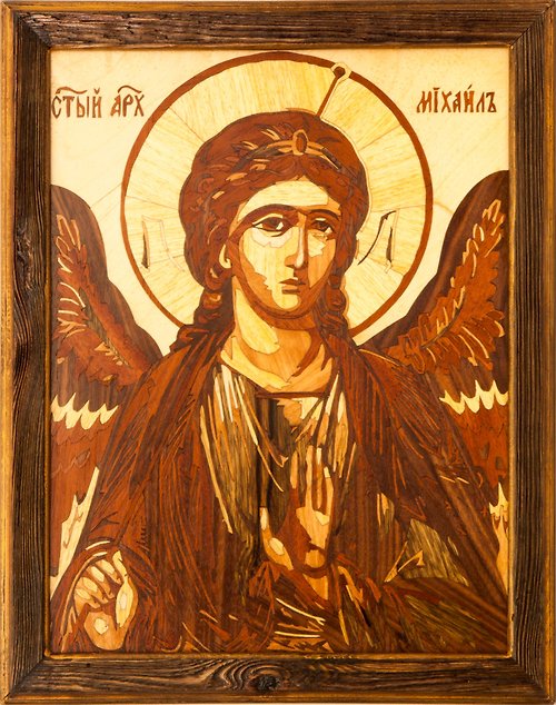 Woodins Archangel Michael Icon Orthodox Byzantine Christian Wood Icon Home Decor Wall