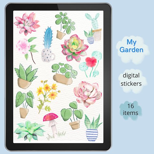 phichystudio Digital sticker : My Garden