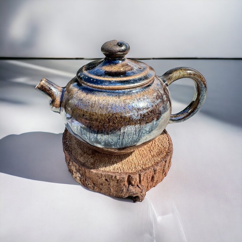 Firewood/160ml/Handmade teapot/Huashan kiln - Teapots & Teacups - Pottery 