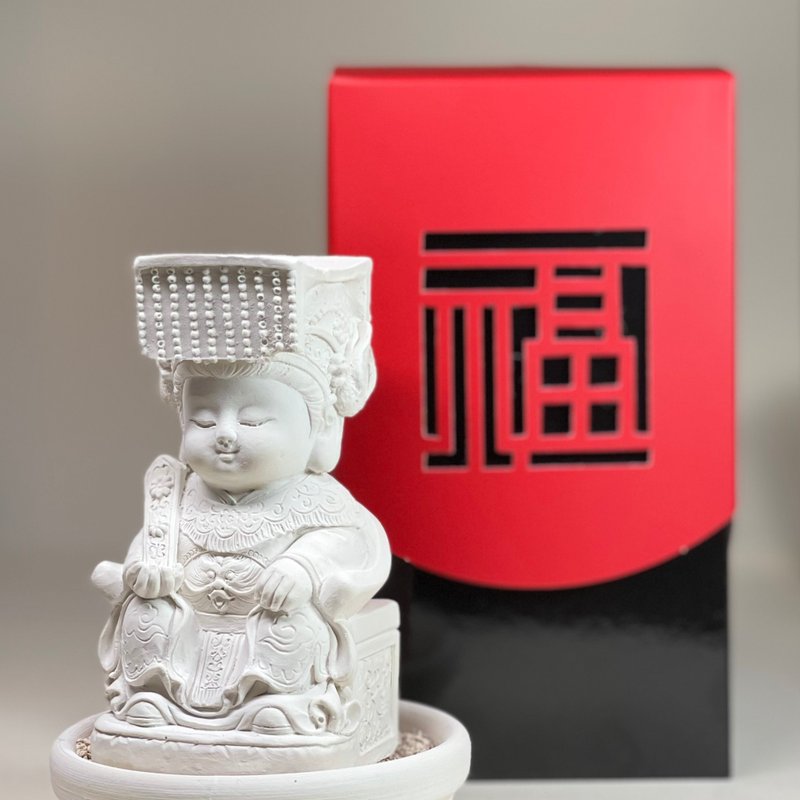 觀音擺飾 媽祖祈福平安 小盤套組  宗教 長輩禮 - 香氛/精油/擴香 - 其他材質 白色