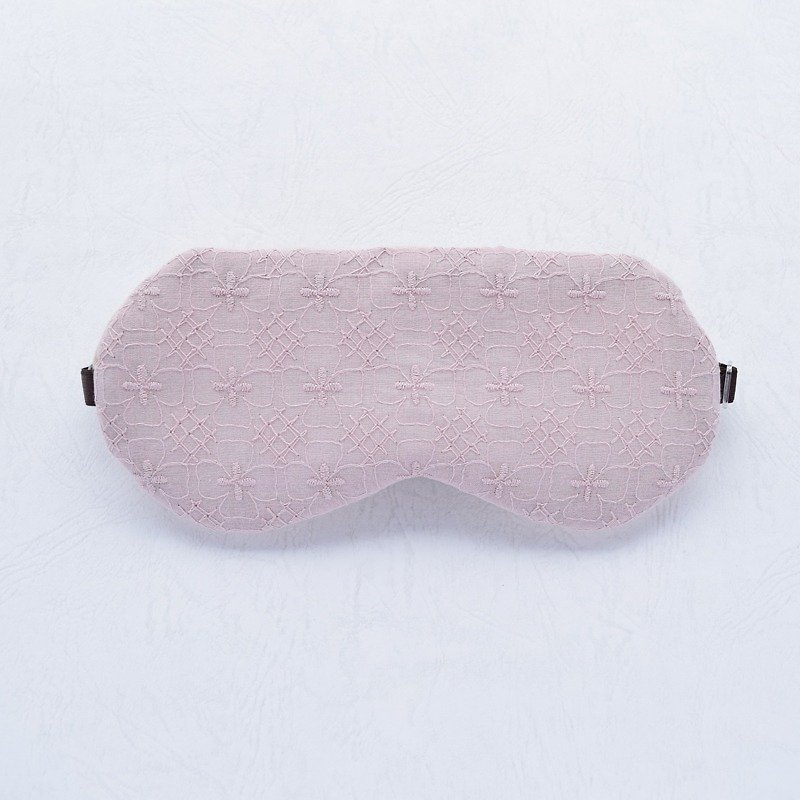 Elegant Flower eye mask /粉紅色/免費送包/眼罩/花紋/旅遊 - 眼罩 - 紙 粉紅色