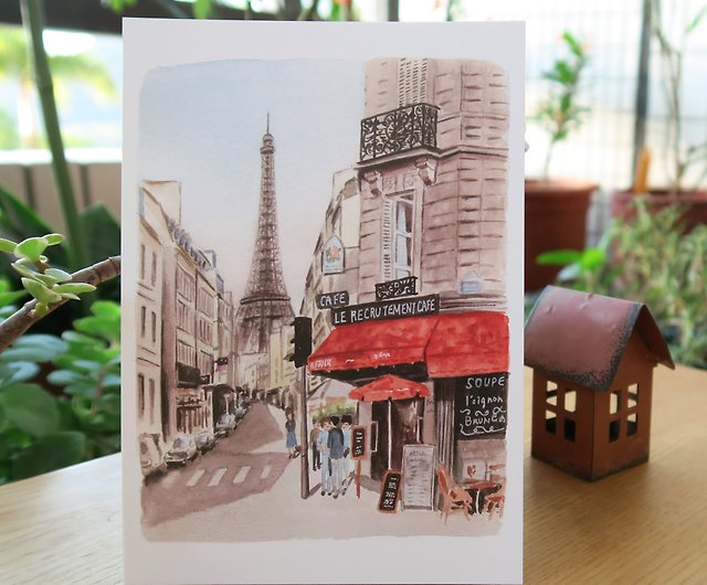 世界風絵画～パリの街角ポストカード～ - ショップ Grassy House 