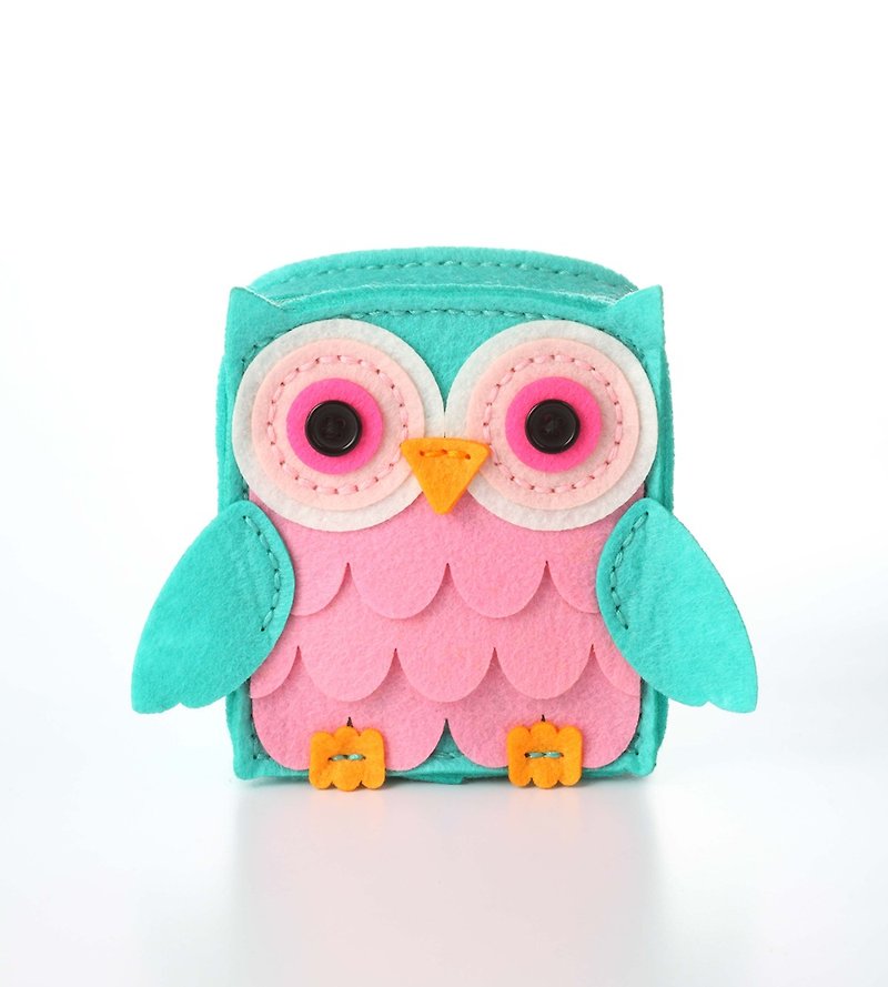 Fairy Land [Material Package] Owl Multifunctional Storage Bag-Square Green - อื่นๆ - วัสดุอื่นๆ 
