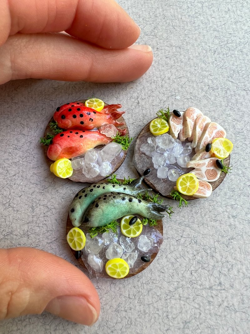 Doll house miniature fish - 寶寶/兒童玩具/玩偶 - 其他材質 多色