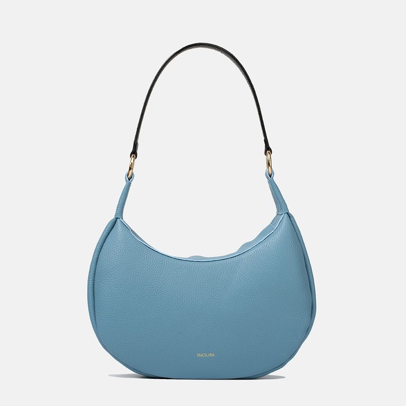 Hedera Leather Shoulder Bag | Handcrafted Leather Purse | Minimalist Handbag - 手提包/手提袋 - 真皮 藍色
