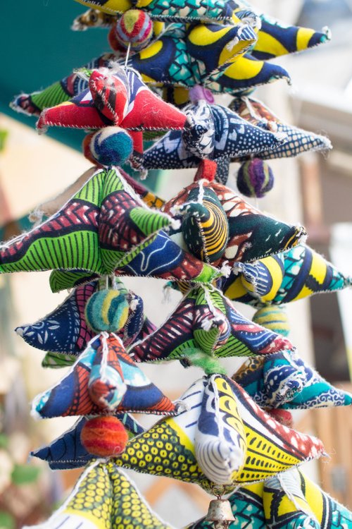 EARTH.er│手作りのアフリカのバティック飾りアフリカのワックス印刷の