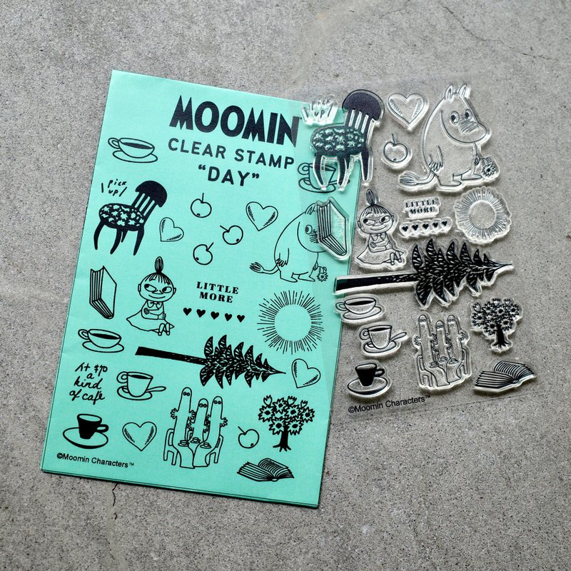 【Pinkoi x Moomin】手帳系列水晶印章組 / Clear Stamp - 印章/印台 - 橡膠 