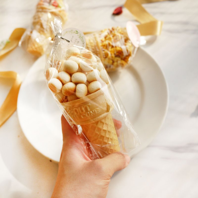 Small Mantou Ice Cream Cone-Wedding Small Things/Second Approach - Handmade Cookies - Fresh Ingredients Yellow