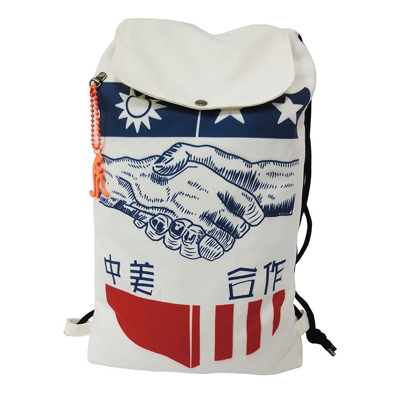 【Is Marvel】Sino-US cooperation package - Backpacks - Polyester Gold