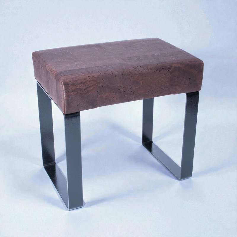 軟木皮革腳凳 (棕色) - 椅子/沙發 - 環保材質 咖啡色