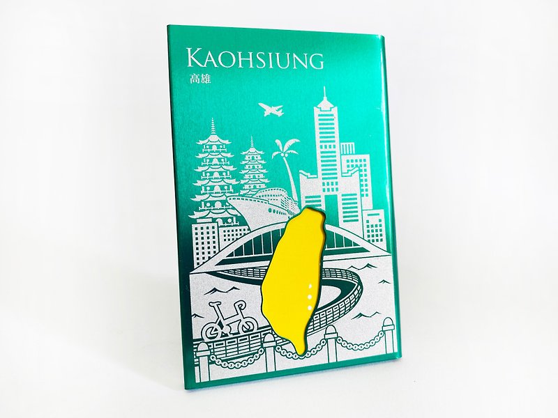 Taiwan Business Card Holder_Kaohsiung - ที่เก็บนามบัตร - สแตนเลส สีเขียว
