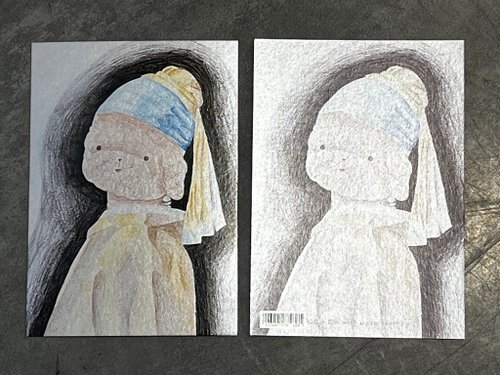 TouTou 世界の名画 モナリザ - ショップ hodoudouart カード・はがき - Pinkoi