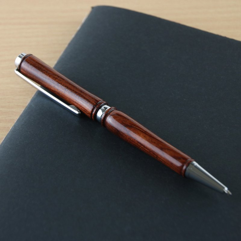 Customized-Rotating double-section ball pen/Guyi Sumu wood - ปากกา - ไม้ สีแดง