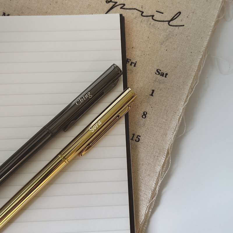 Customized fast shipping in Taiwan Customized ballpoint pen Gel ball pen Black pen Metal pen Business - Ballpoint & Gel Pens - Other Metals 